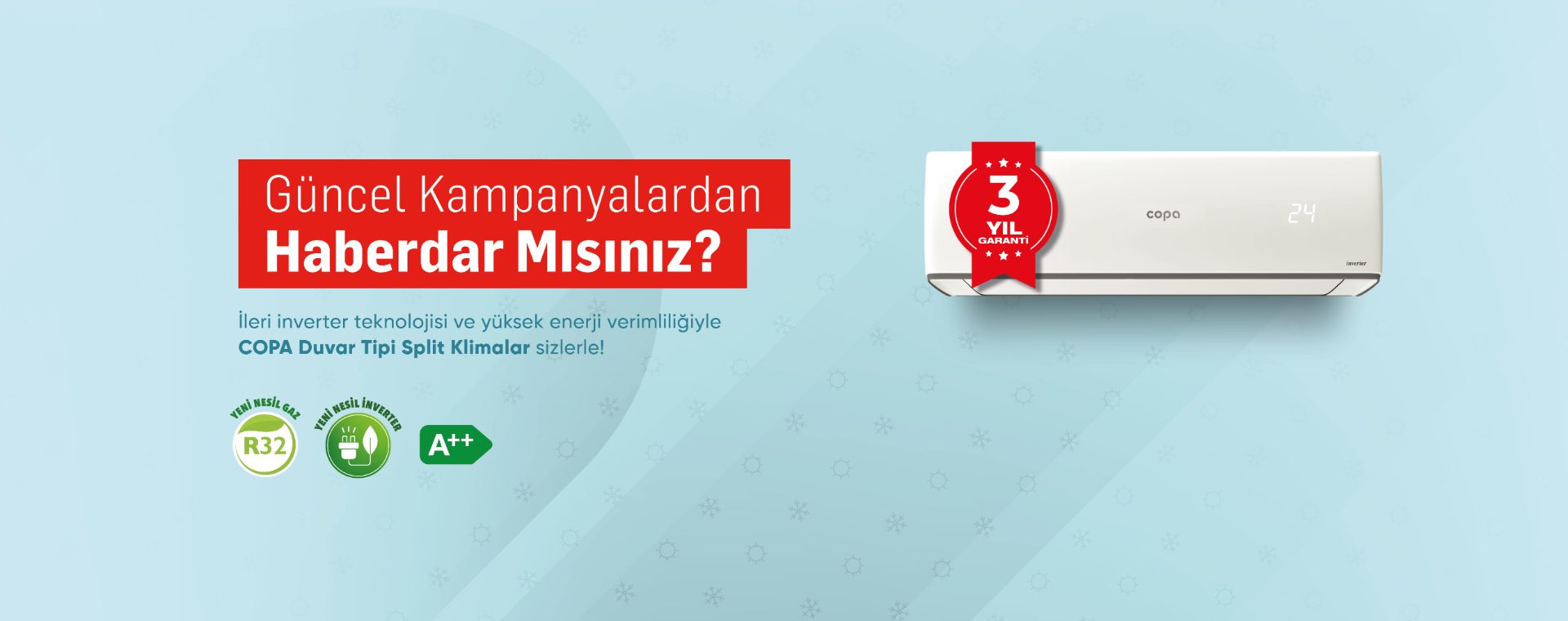 COPA DUVAR TİPİ SPLİT KLİMA