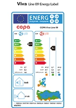 COPA Viva Line 9.000  BTU Enegry Label