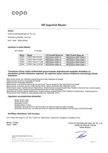 COPA Trion S AB Uygunluk Beyanı